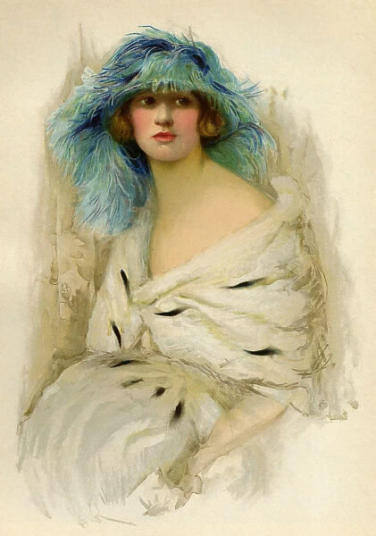 Portrait of a woman showing 1920s fashion