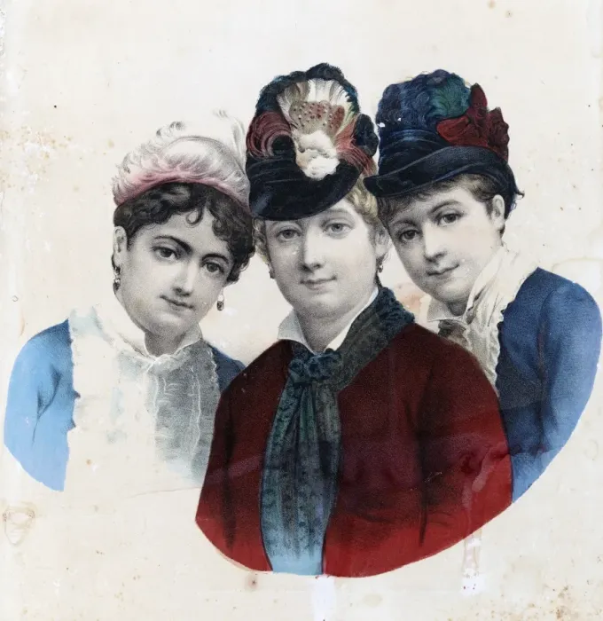 Framed Print : Portrait of three women Framed Print : Portrait of three women