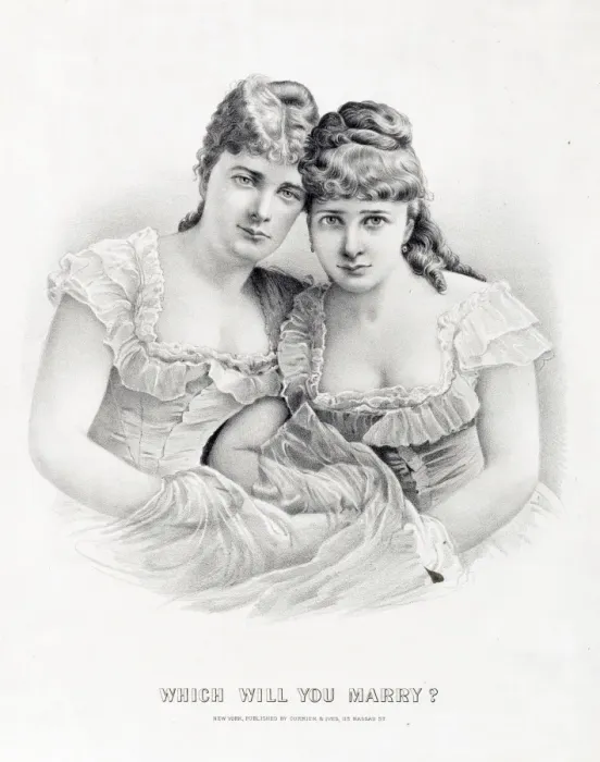 Framed Print : Portrait of two women Framed Print : Portrait of two women