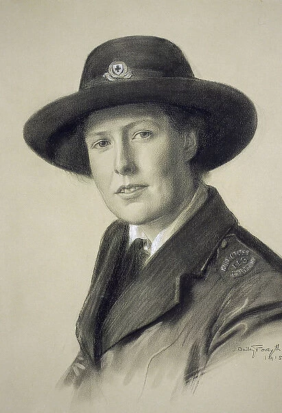Portrait of a young lady - British Red Cross, WW1