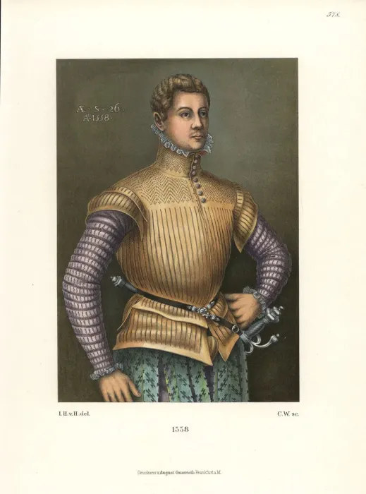 Framed Print : Portrait of a young man in intricate deer-leather Framed Print : Portrait of a young man in intricate deer-leather