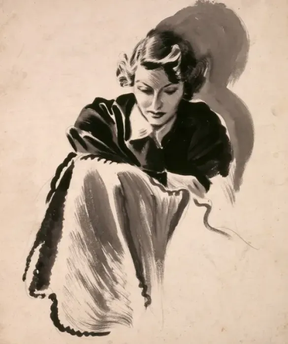 Framed Print : Portrait of a young woman by David Wright, 1930s Framed Print : Portrait of a young woman by David Wright, 1930s