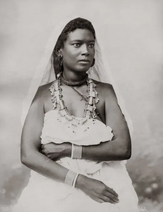 Framed Print : Portrait of a young woman, north Africa, c. 1890 Framed Print : Portrait of a young woman, north Africa, c. 1890