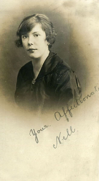 Portrait of a young woman in a studio photo