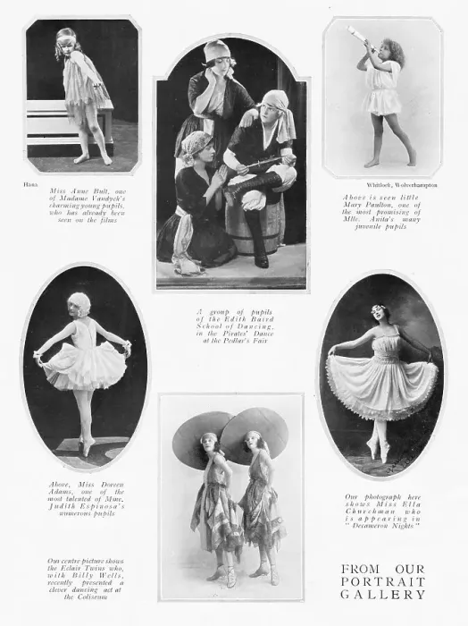 Framed Print : Six portraits of dancers, October 1922 Framed Print : Six portraits of dancers, October 1922