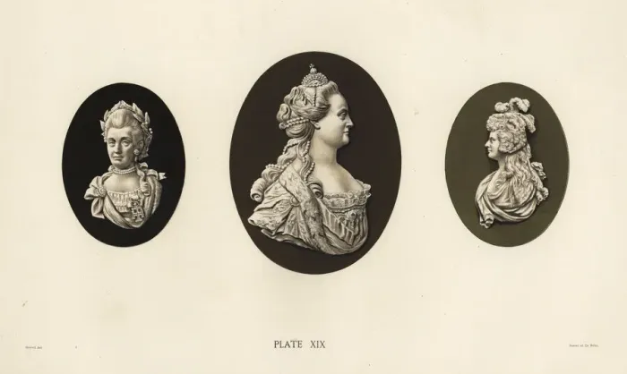 Framed Print : Portraits of Maria, Catherine II and Princess Elizabeth Framed Print : Portraits of Maria, Catherine II and Princess Elizabeth