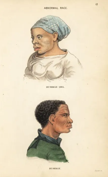 Framed Print : Portraits of San people, South Africa Framed Print : Portraits of San people, South Africa