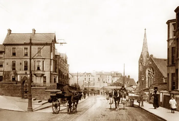 Framed Print : Portrush Eglington Street early 1900s Framed Print : Portrush Eglington Street early 1900s