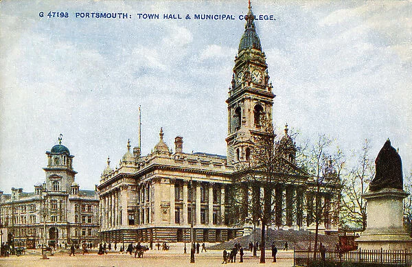 Portsmouth, Hampshire - Town Hall and Municipal Colleg