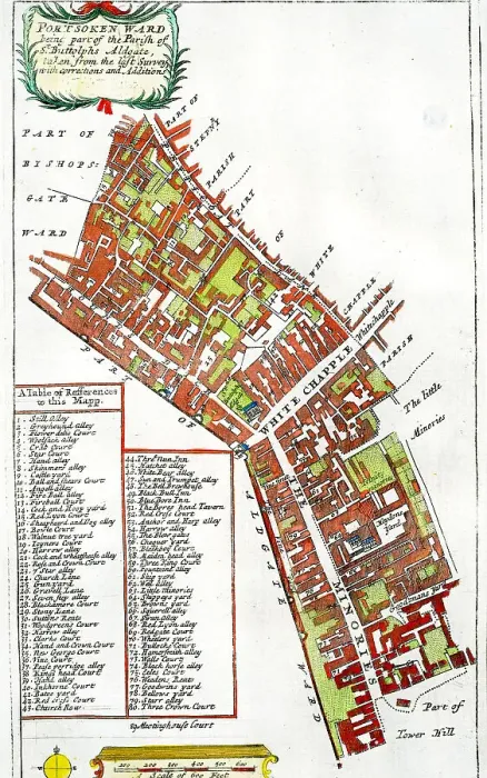 Framed Print : Portsoaken Ward and Parish of St Bullolphs Oldgate Framed Print : Portsoaken Ward and Parish of St Bullolphs Oldgate
