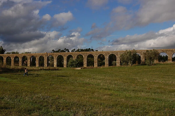 Portugal. Evora. Aqueduct of Silver Water. Built in 1531-153
