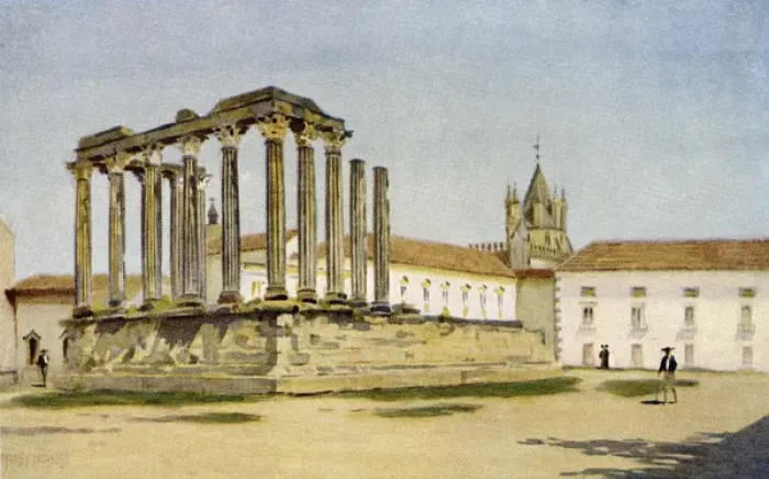 Framed Print : Portugal / Evora Temple Framed Print : Portugal / Evora Temple