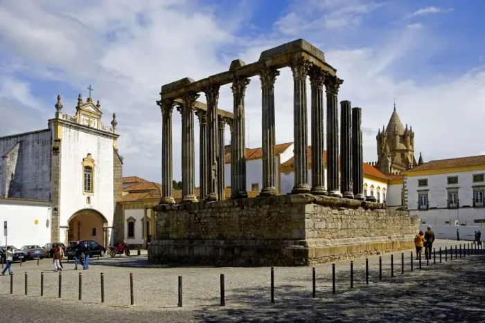 Framed Print : PORTUGAL. Evora. Temple of Diana (2nd c. ). Roman Framed Print : PORTUGAL. Evora. Temple of Diana (2nd c. ). Roman