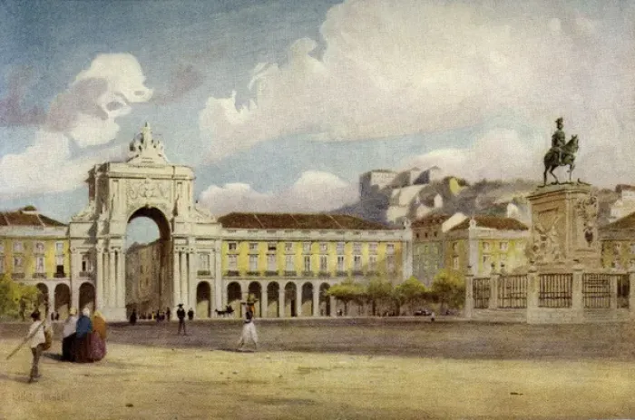 Framed Print : Portugal / Lisbon Square Framed Print : Portugal / Lisbon Square