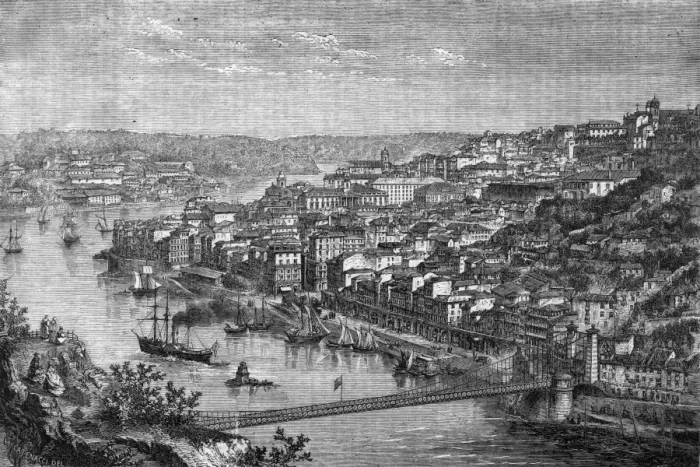 Framed Print : Portugal / Oporto C1850 Framed Print : Portugal / Oporto C1850