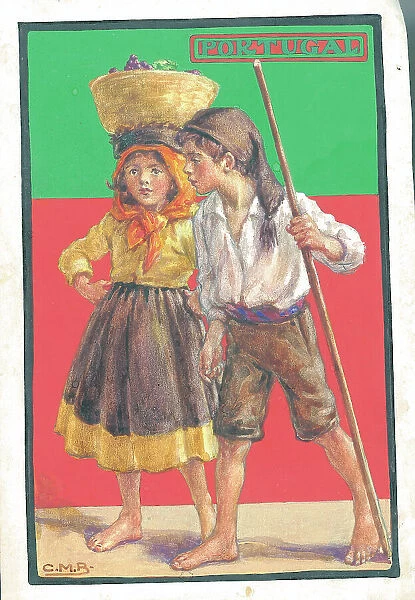 Portugal. WWI Children of the Allies, artwork