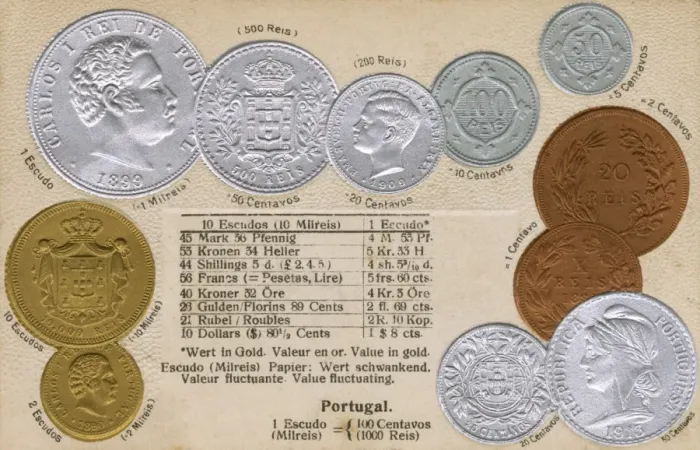 Framed Print : Portuguese coins - early 20th century Framed Print : Portuguese coins - early 20th century