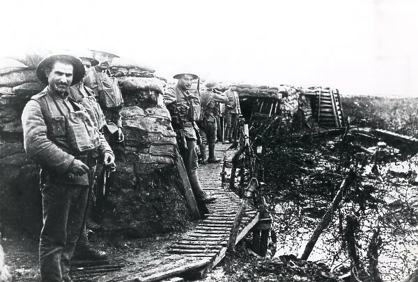Portuguese soldiers near Laventie, France, WW1