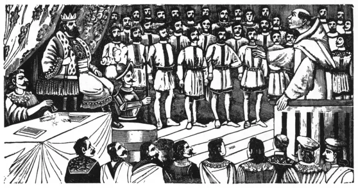 Framed Print : Posada, Illustration to a story, The Wise Lay Brother Framed Print : Posada, Illustration to a story, The Wise Lay Brother