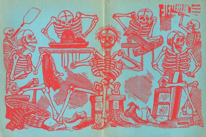 Framed Print : Posada, skeletons of tradesmen Framed Print : Posada, skeletons of tradesmen