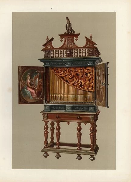 Positive organ or chamber organ from the era