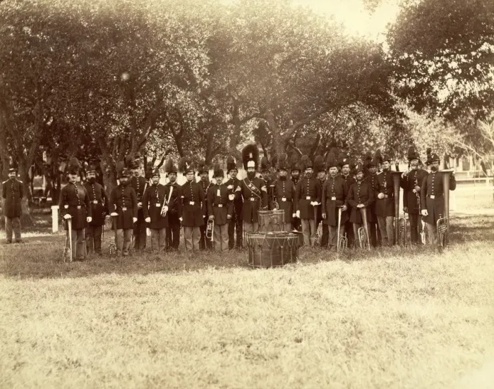 Framed Print : The post band, Fort Monroe, Va. December, 1864 Framed Print : The post band, Fort Monroe, Va. December, 1864