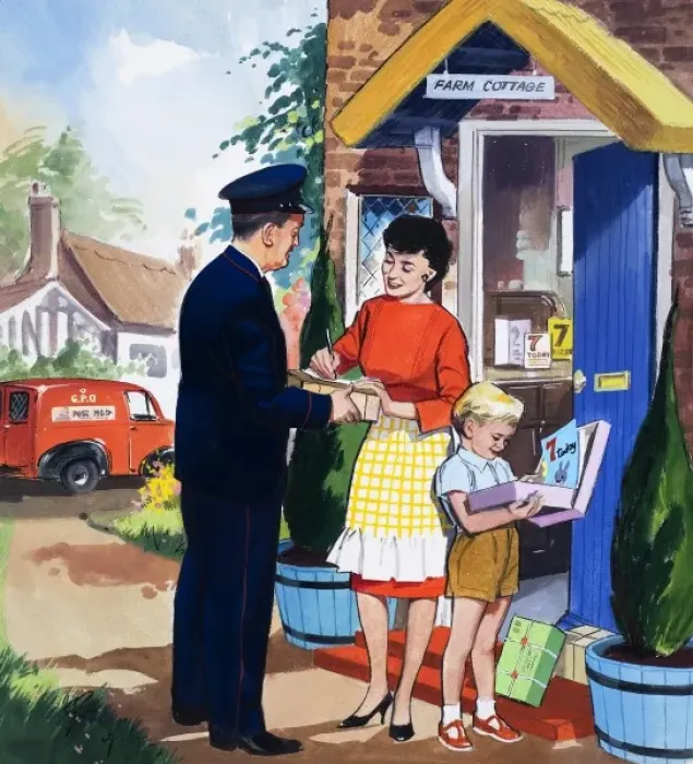 Framed Print : The Post Man Framed Print : The Post Man