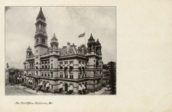 Framed Print : The Post Office, Baltimore, Maryland
