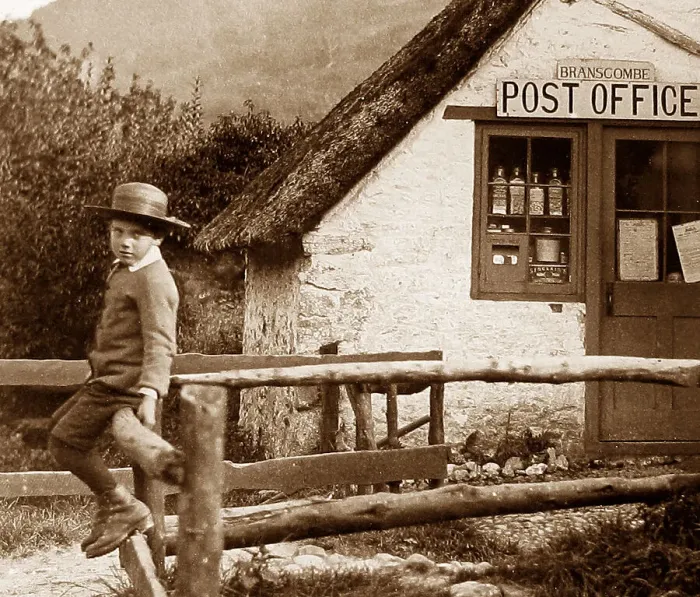 Framed Print : Post Office, Branscombe, Devon Framed Print : Post Office, Branscombe, Devon