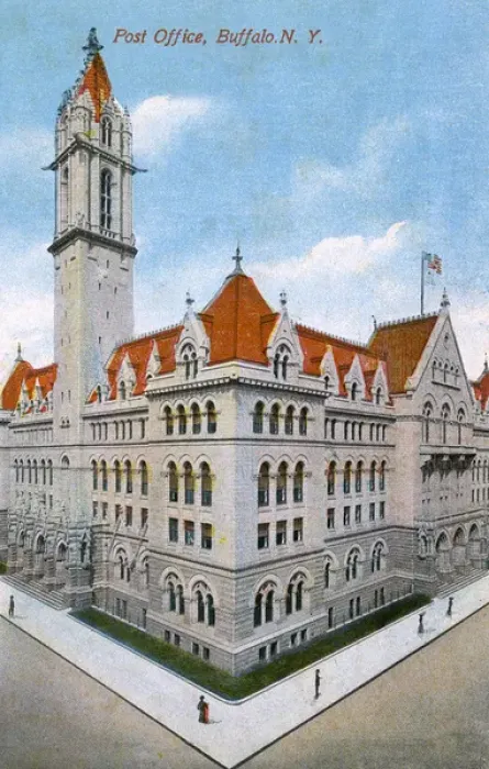Framed Print : Post Office building, Buffalo, New York State, USA Framed Print : Post Office building, Buffalo, New York State, USA