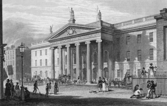 Framed Print : Post Office / Dublin 1840 Framed Print : Post Office / Dublin 1840
