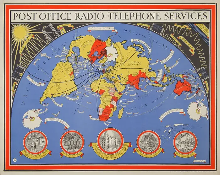 Framed Print : Post Office Radio Telephone Services and Fisheries Framed Print : Post Office Radio Telephone Services and Fisheries