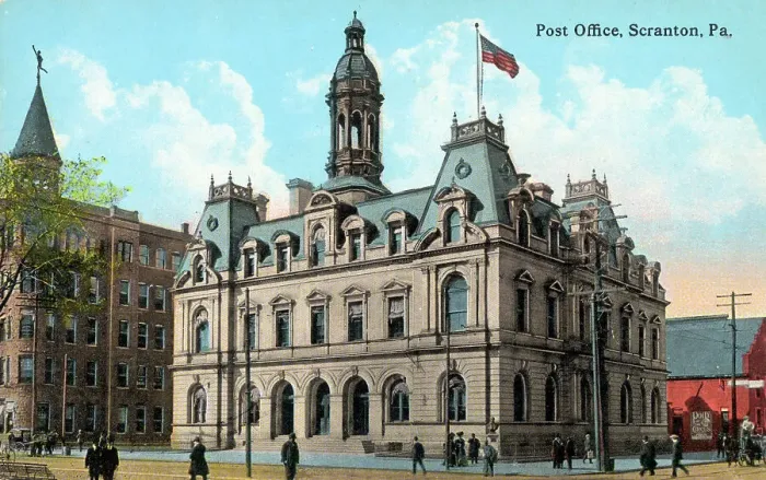 Framed Print : Post Office, Scranton, Pennsylvania, USA Framed Print : Post Office, Scranton, Pennsylvania, USA