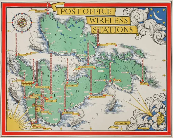 Framed Print : Post Office Wireless Stations and Fisheries Framed Print : Post Office Wireless Stations and Fisheries