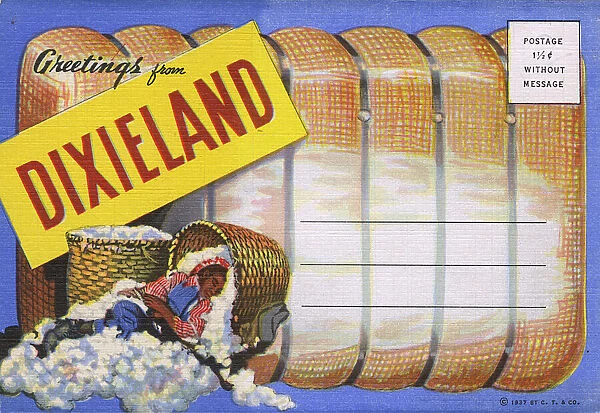 Postcard booklet, Greetings from Dixieland, USA
