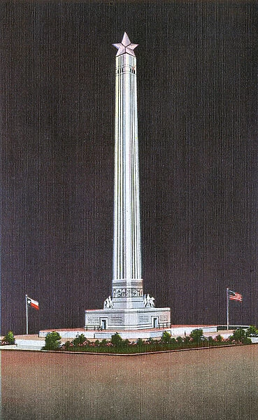 Postcard booklet, memorial at Houston, Texas, USA