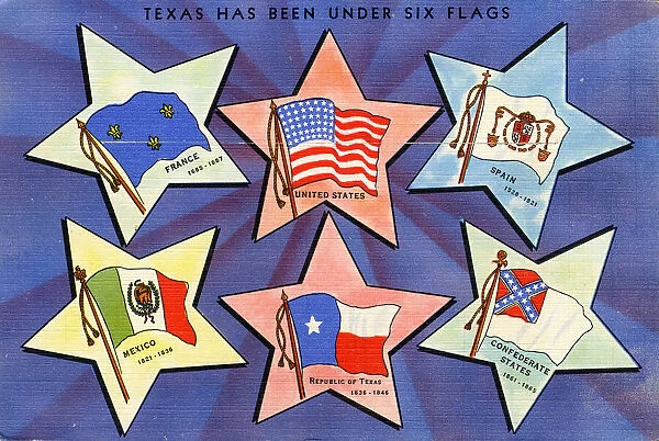 Postcard booklet, Souvenir folder of Texas, USA