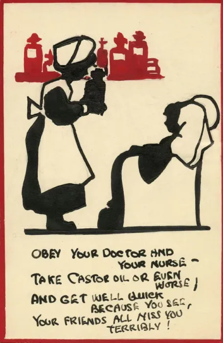 Framed Print : Postcard design artwork - Obey your Doctor and your Nurse Framed Print : Postcard design artwork - Obey your Doctor and your Nurse