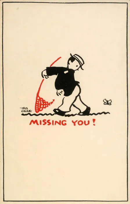 Framed Print : Postcard design - Missing you Framed Print : Postcard design - Missing you