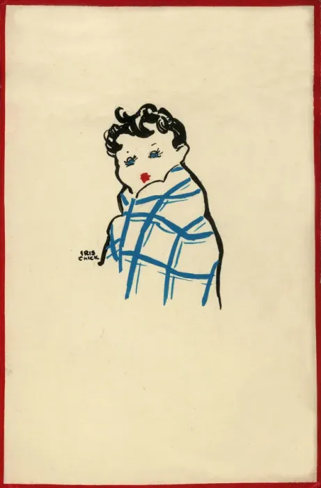 Framed Print : Postcard design - Sick child wrapped in blanket Framed Print : Postcard design - Sick child wrapped in blanket