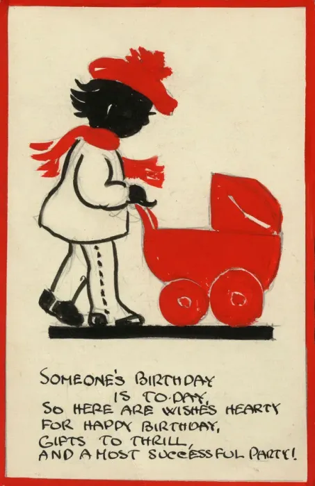 Framed Print : Postcard design - Someones Birthday is today Framed Print : Postcard design - Someones Birthday is today