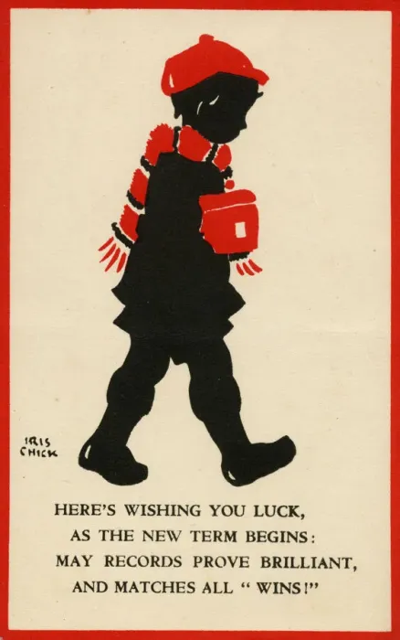 Framed Print : Postcard design - Wishing you Luck, as the new term begins Framed Print : Postcard design - Wishing you Luck, as the new term begins