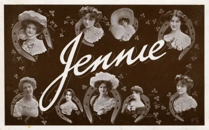 Framed Print : Name Postcard - Jennie Framed Print : Name Postcard - Jennie
