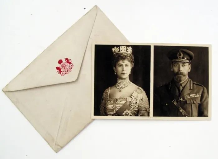 Framed Print : Postcard portrait of King George V and Queen Mary Framed Print : Postcard portrait of King George V and Queen Mary