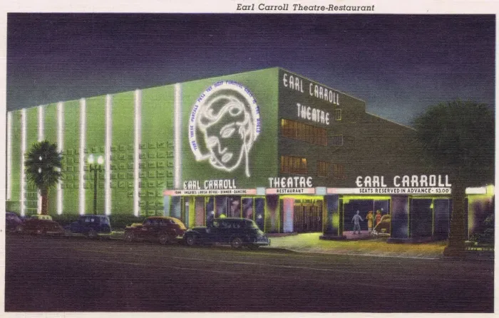 Framed Print : Postcard showing Earl Carroll Theatre-Restaurant, Hollywood Framed Print : Postcard showing Earl Carroll Theatre-Restaurant, Hollywood