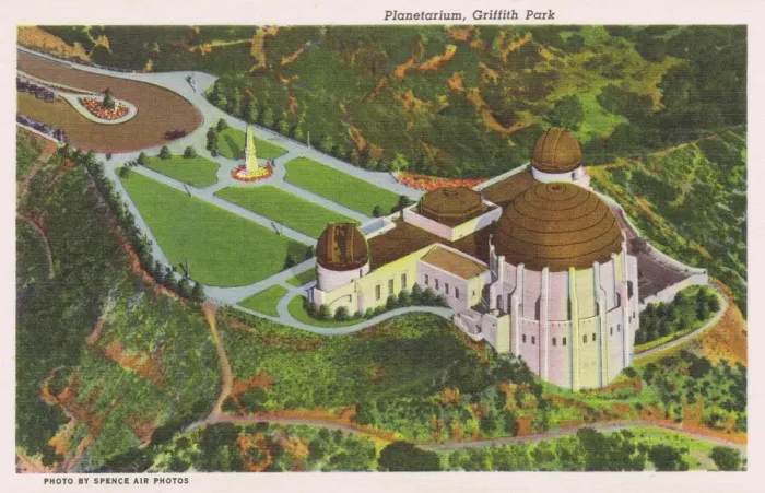 Framed Print : Postcard showing the Planetarium at Griffith Park, Hollywood Framed Print : Postcard showing the Planetarium at Griffith Park, Hollywood
