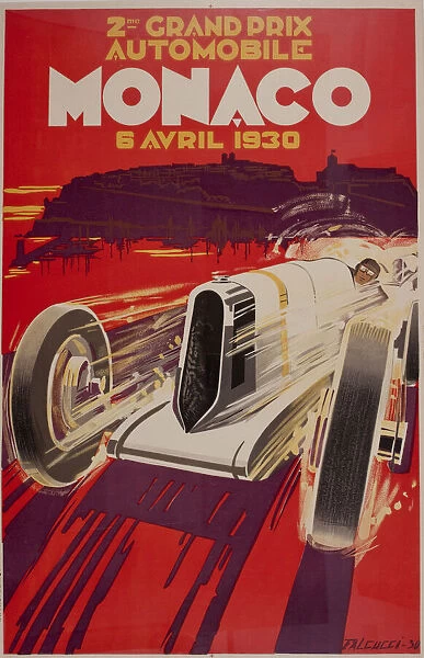 Poster, 2nd Grand Prix, Monaco, April 1930