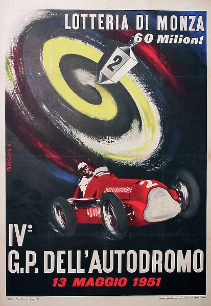 Poster, 4th Monza Lottery Grand Prix