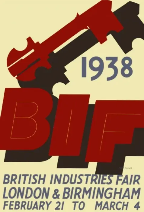 Framed Print : Poster advertising the 1938 BIF Framed Print : Poster advertising the 1938 BIF