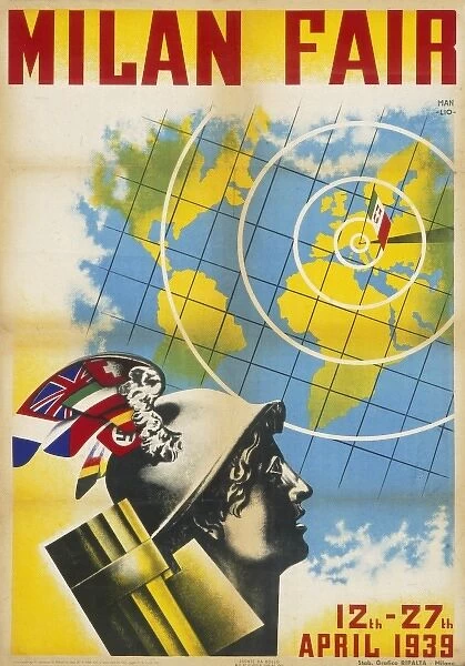 Poster advertising the 1939 Milan Fair